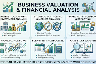 perform business analysis, valuation and financial modeling