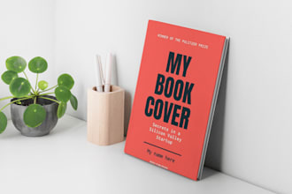 design the book cover, ebook cover, paperback, and kdp cover