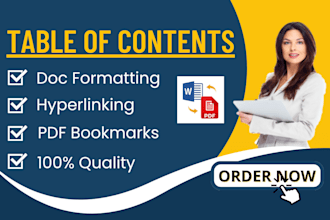 format clickable table of content index table of authorities in microsoft word