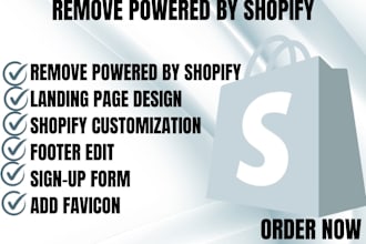 remove powered by shopify link from your store footer