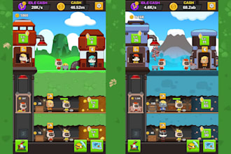 develop 2d 3d idle tycoon unity game, unity hyper casual game
