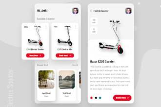 develop e scooter app, e bike app, scooter station app