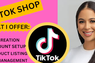 setup tiktok shop, tiktok ads, and do tiktok marketing