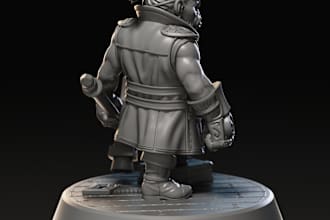 sculpt custom action figure mini model for 3d printing,bobble head,trophy,dragon