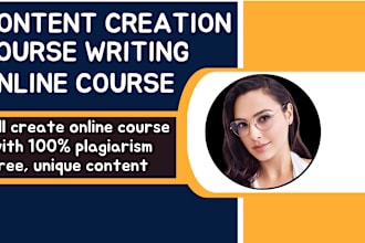 write online course content for any subject