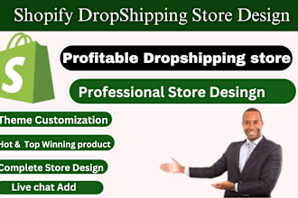 build a branded 7 figure shopify dropshipping store or shopify website