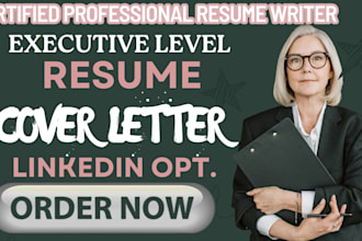 write your senior or executive CV, cover letter writing, linkedin