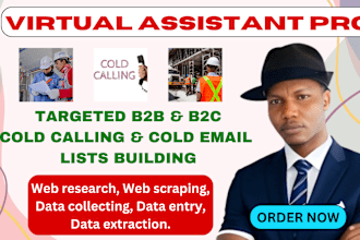 do an expertly crafted b2b cold calling and emailing lists for targeted outreach