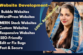 design, redesign, custom, update or fix, bubble, wordpress, mern stack websites