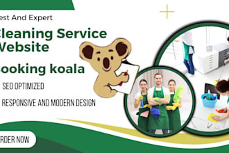 do booking koala website, bookingkoala website, cleaning website, booking koala