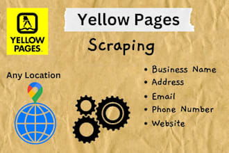 scrape yellow pages to get email lists and other information