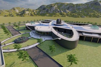 creat architecture 3d visualizing video in revit and lumion