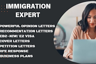 write a powerful immigration expert opinion letter