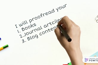 professionally edit, proofread and enhance your content