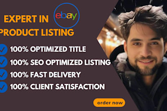 do ebay product listings, ebay SEO listings, ebay lister
