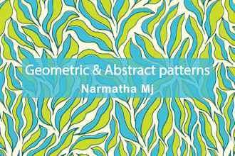 create abstract and geometric surface pattern design for you