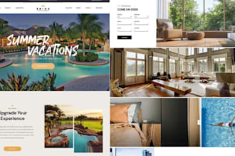 build vacation rental website short term rental on wordpress, wix, hugo, weblium