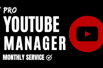 be your youtube manager and channel SEO