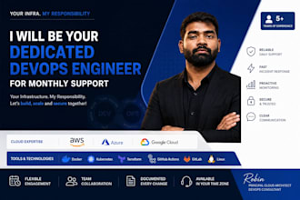 be your dedicated devops engineer for monthly support