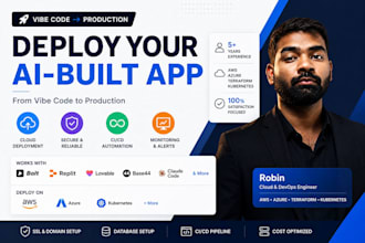 deploy your vibe coded or ai built app to production