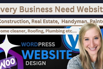 build construction, real estate, realtor, plumbing, painter, handyman website
