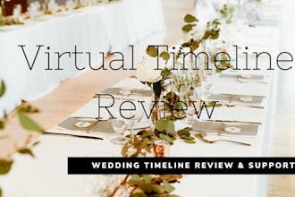 review your wedding timeline