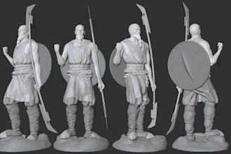 sculpt high quality 3d model 3d sculpting   for 3d printing
