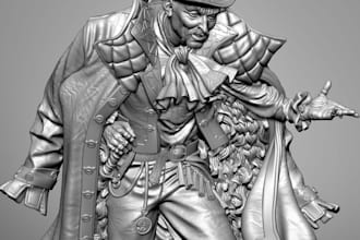 sculpt stl 3d dnd minis 3d action figures, 3d miniatures 40k warhammer in zbrush