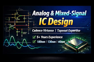 design analog, digital and mixed signal ic circuits using cadence virtuoso