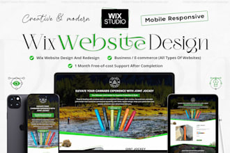 build a creative, interactive, unique and modern wix website