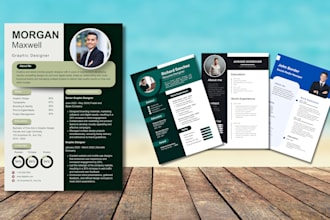 create modern CV or resume design