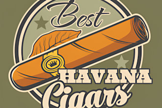 do professional cigar band, labels, box, and logo or any graphic design