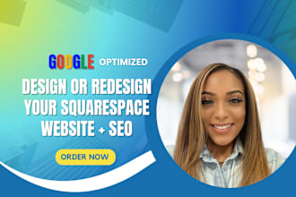 design or redesign a responsive squarespace website