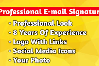 create clickable email signature or HTML email signature for email
