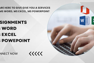 do data entry, web research, convert pdf to word, ms, excel data entry