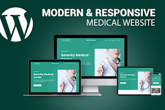 design medical website, healthcare, doctor and clinic website