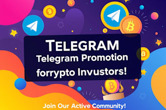 do telegram promotion crypto telegram promotion with active investor subscriber