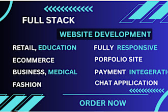 develop business website, education site ,medical, e commerce website