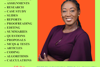 do projects on business, accounting, economics, statistics n marketing tasks