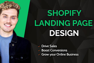 create beautiful shopify landing page using zipify pagefly