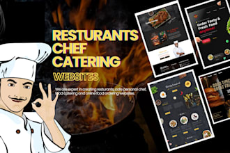 design redesign your restaurant, chef, catering and online food ordering website