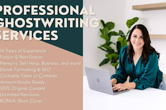 be your fiction and non fiction ghostwriter
