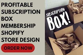 design subscription box shopify store membership website subscription website