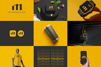 do modern business logo design, branding kit and brand identity design