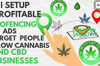setup profitable geofencing ads for cbd target people grow cannabis businesses