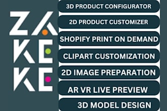 configure 2d 3d watches on shopify, zakeke, kickflip mimeeq 3d wp configurator