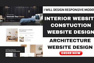 design interior website construction website architecture website usingwordpress