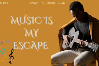 do music website, band website, record label website, artist website