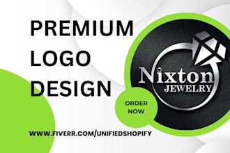 do custom jewelry perfume makeup eyelash beauty spa nail cosmetics logo design