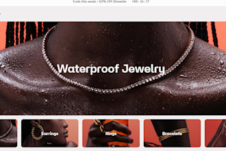 build highly converting jewelry shopify store jewelry website fashion store